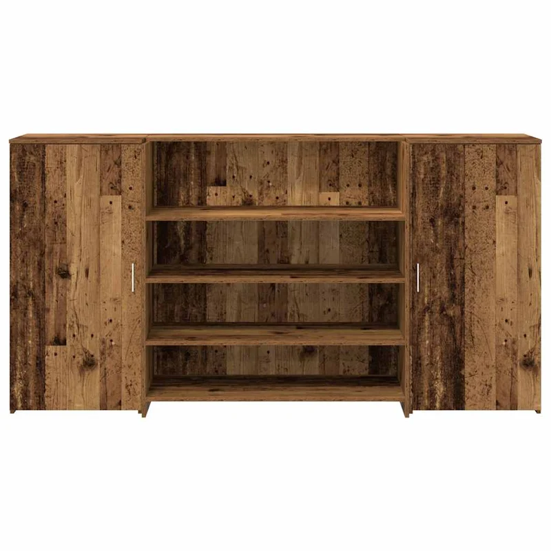 Reception Desk Old Wood 200x50x103,5 cm Engineered Wood