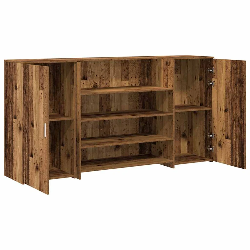 Reception Desk Old Wood 200x50x103,5 cm Engineered Wood