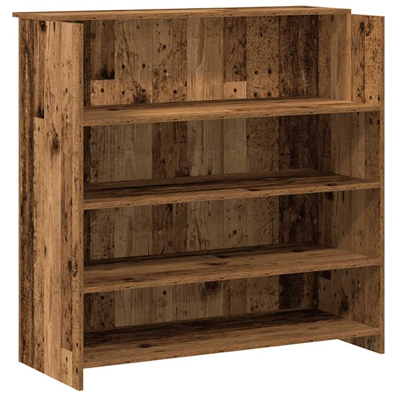 Reception Desk Old Wood 200x50x103,5 cm Engineered Wood