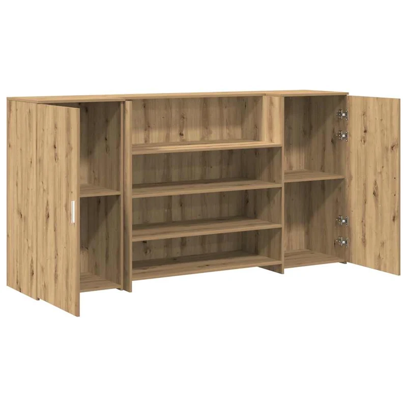 Reception Desk Artisan Oak 200x50x103,5 cm Engineered Wood