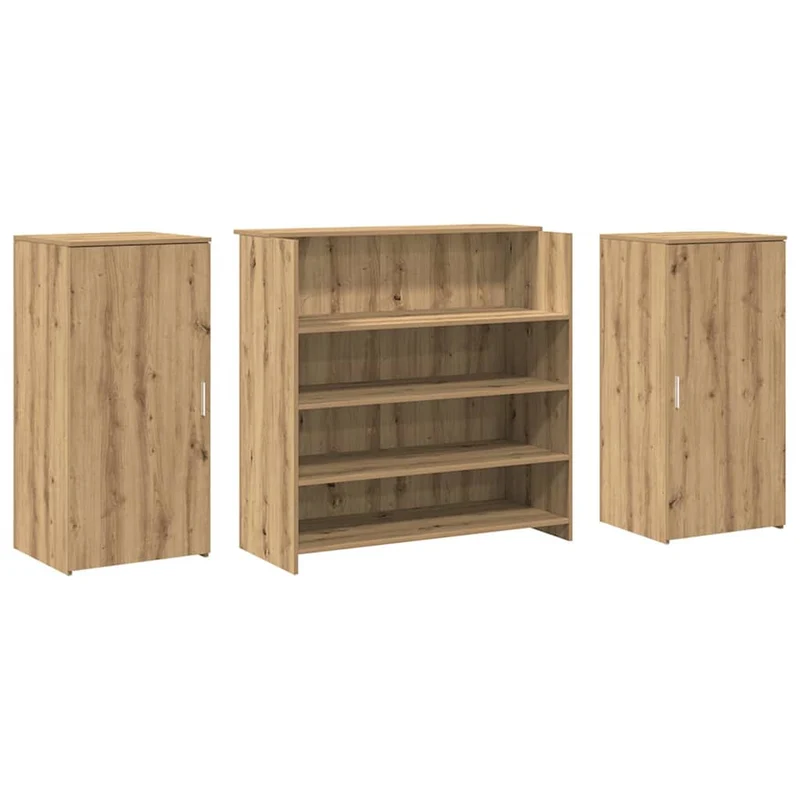 Reception Desk Artisan Oak 200x50x103,5 cm Engineered Wood