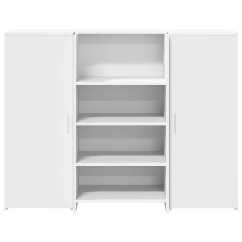 Reception Desk White 135x50x103,5 cm Engineered Wood