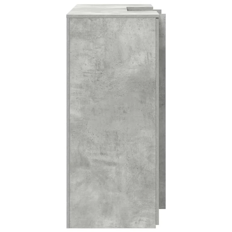 Reception Desk Concrete Grey 135x50x103,5 cm Engineered Wood