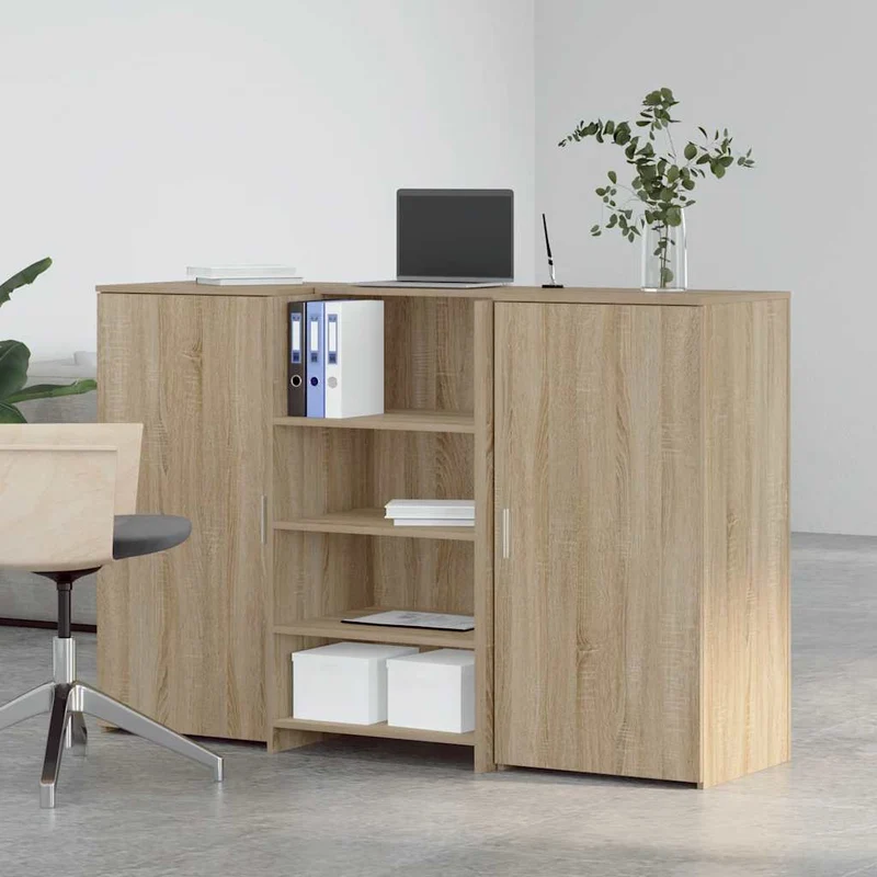 Reception Desk Sonoma Oak 155x50x103,5 cm Engineered Wood