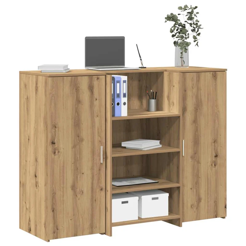Reception Desk Artisan Oak 135x50x103,5 cm Engineered Wood