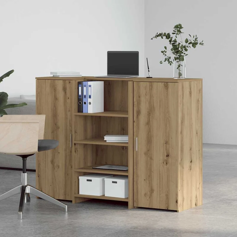 Reception Desk Artisan Oak 135x50x103,5 cm Engineered Wood