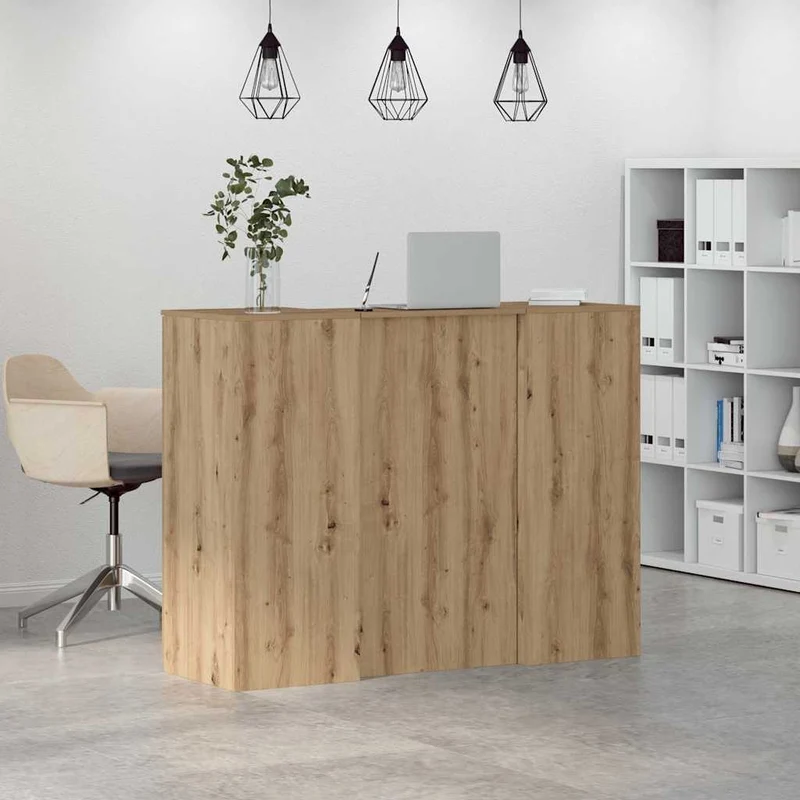 Reception Desk Artisan Oak 135x50x103,5 cm Engineered Wood