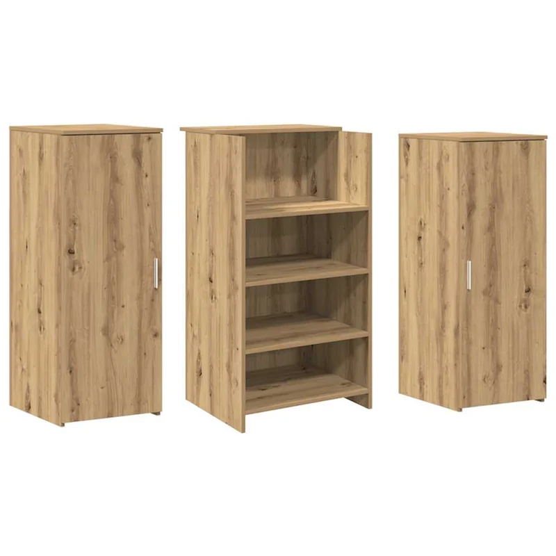 Reception Desk Artisan Oak 135x50x103,5 cm Engineered Wood