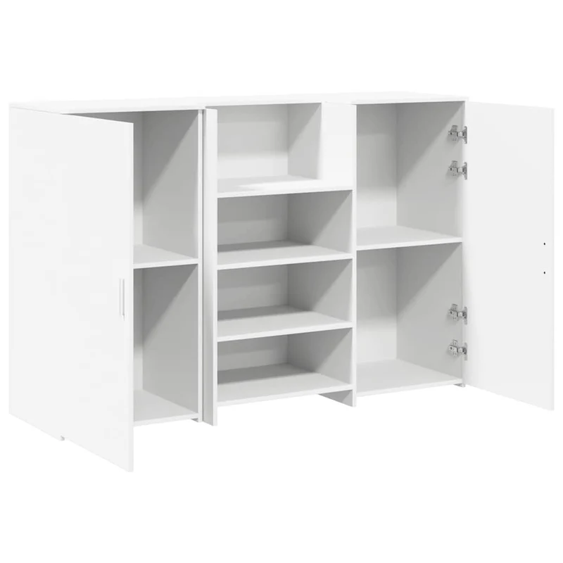 Reception Desk White 155x50x103,5 cm Engineered Wood