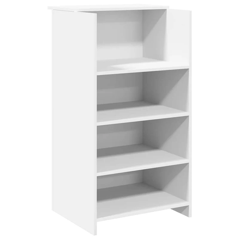 Reception Desk White 155x50x103,5 cm Engineered Wood