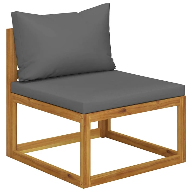 5 Piece Garden Lounge Set with Cushions Solid Wood Acacia