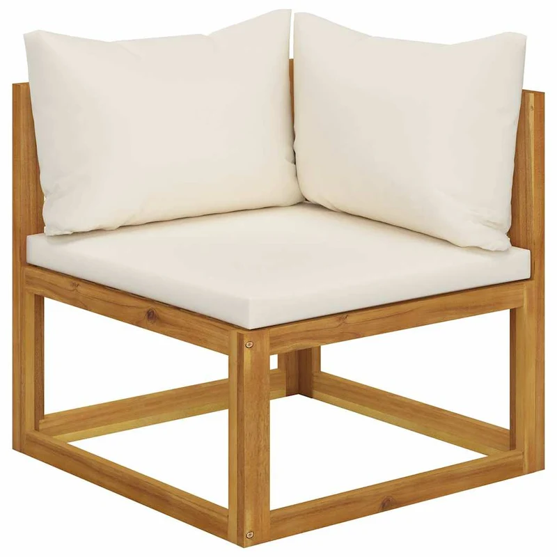 5 Piece Garden Lounge Set with Cushions Solid Wood Acacia