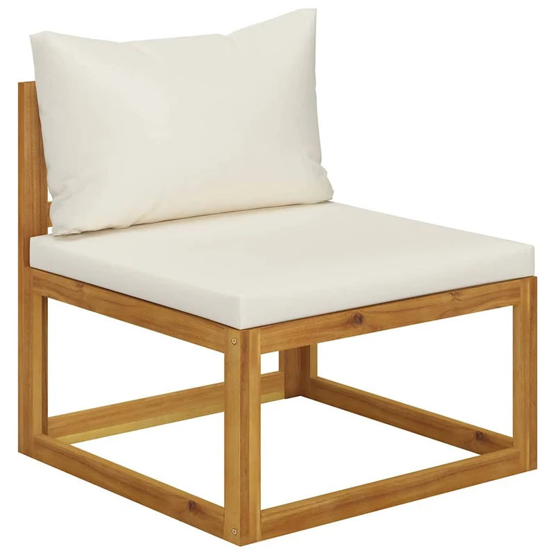 5 Piece Garden Lounge Set with Cushions Solid Wood Acacia