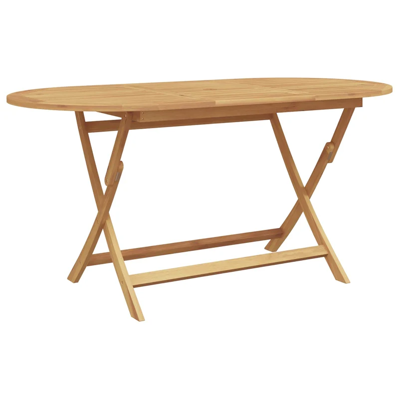 Garden Dining Set 5 pcs Brown Solid Teak Wood