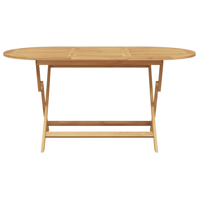 Garden Dining Set 5 pcs Brown Solid Teak Wood