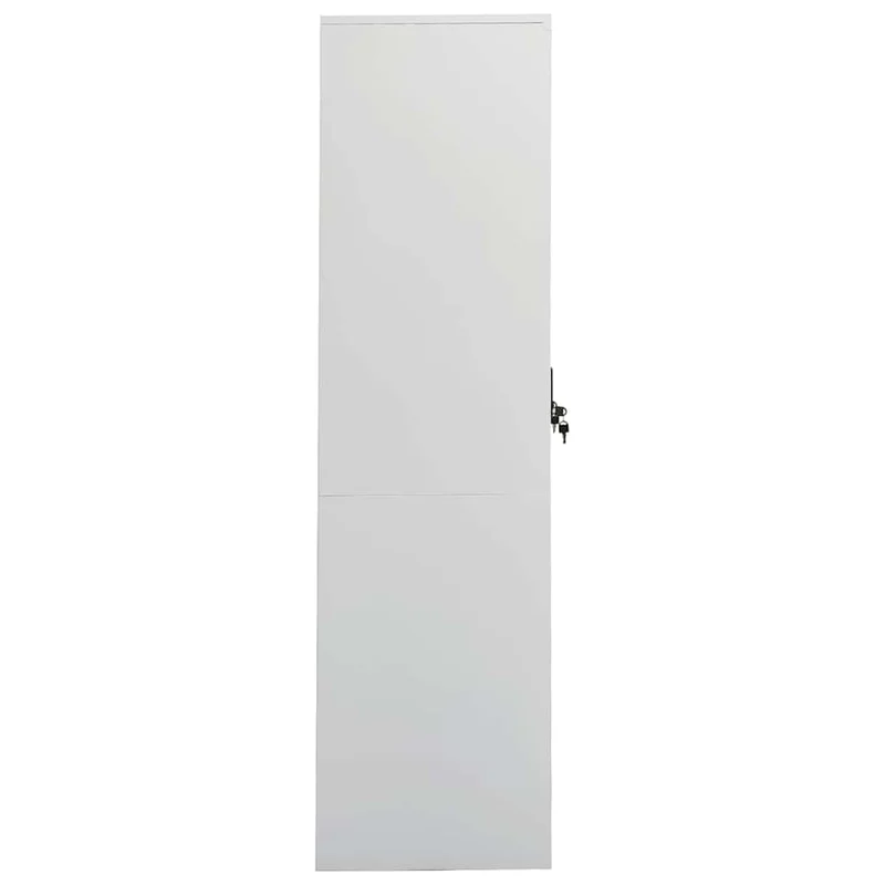 335967 vidaXL Wardrobe Light Grey 80x50x180 cm Steel