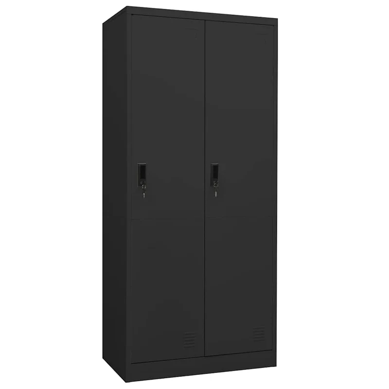 335969 vidaXL Wardrobe Anthracite 80x50x180 cm Steel