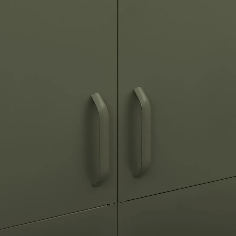 Wardrobe Olive Green 90x50x180 cm Steel