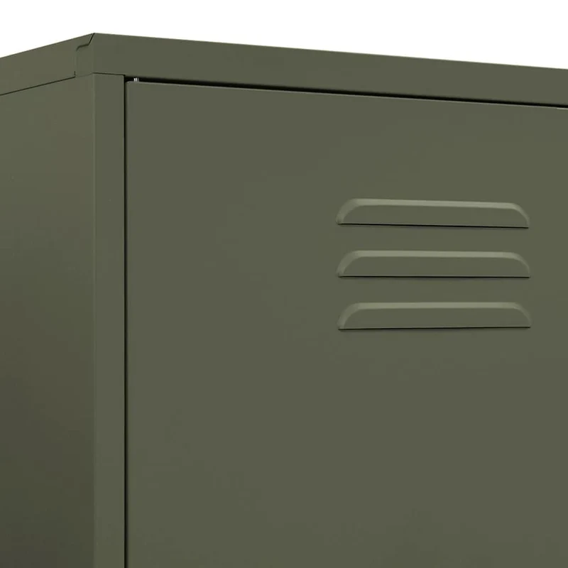 Wardrobe Olive Green 90x50x180 cm Steel
