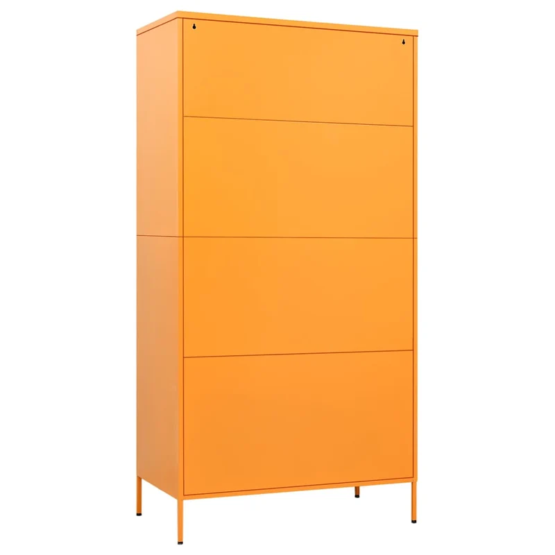 336245 vidaXL Wardrobe Mustard Yellow 90x50x180 cm Steel