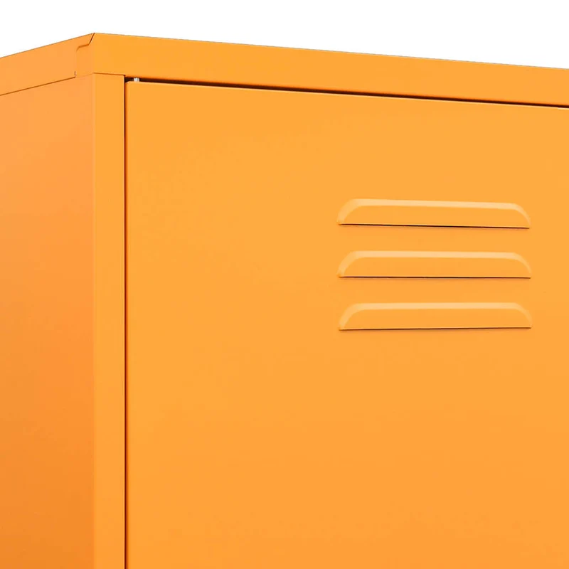 336245 vidaXL Wardrobe Mustard Yellow 90x50x180 cm Steel