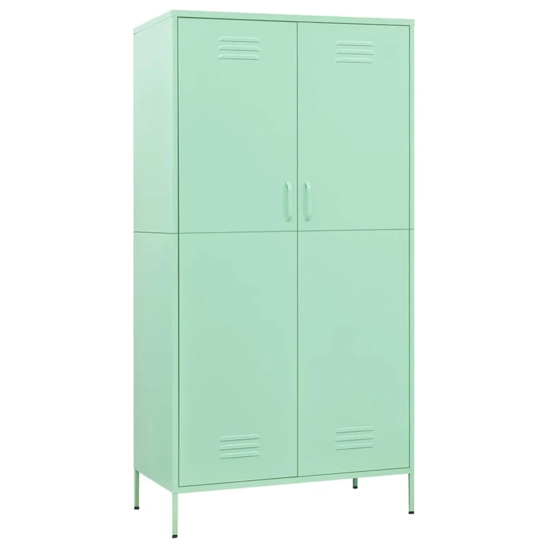 336248 vidaXL Wardrobe Mint 90x50x180 cm Steel