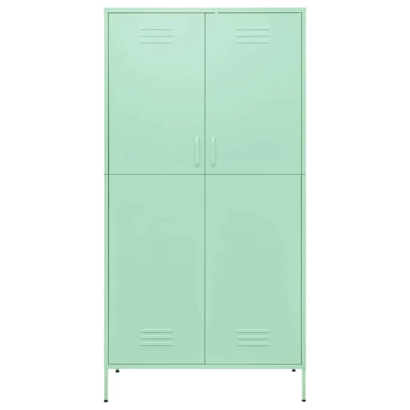336248 vidaXL Wardrobe Mint 90x50x180 cm Steel