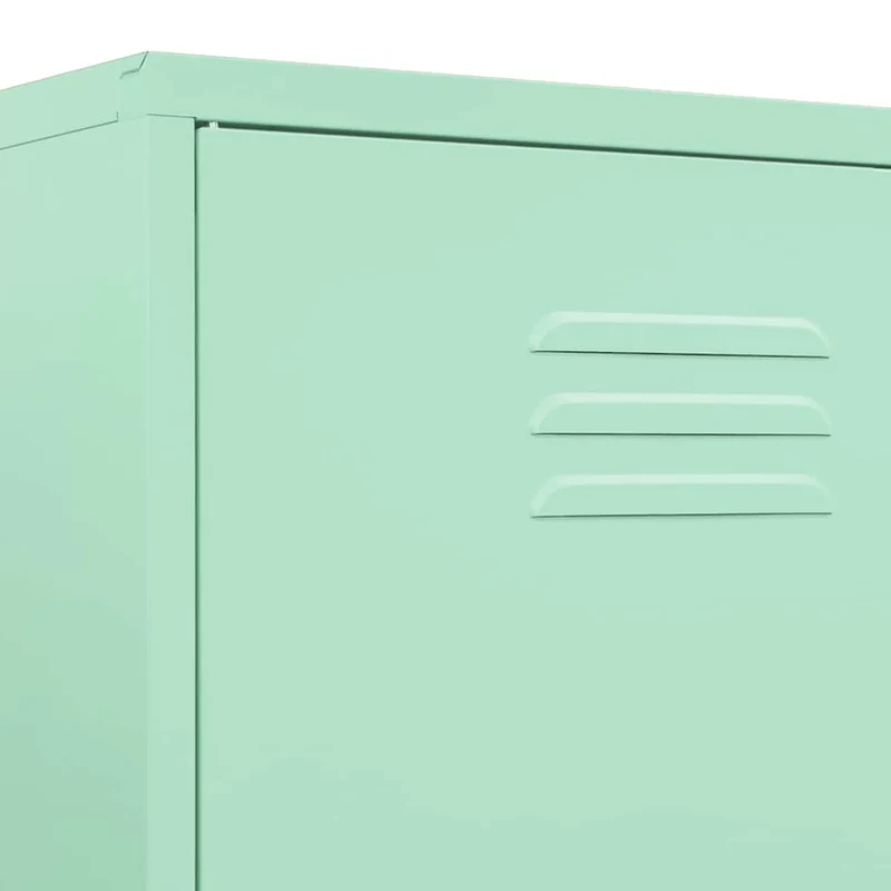 336248 vidaXL Wardrobe Mint 90x50x180 cm Steel