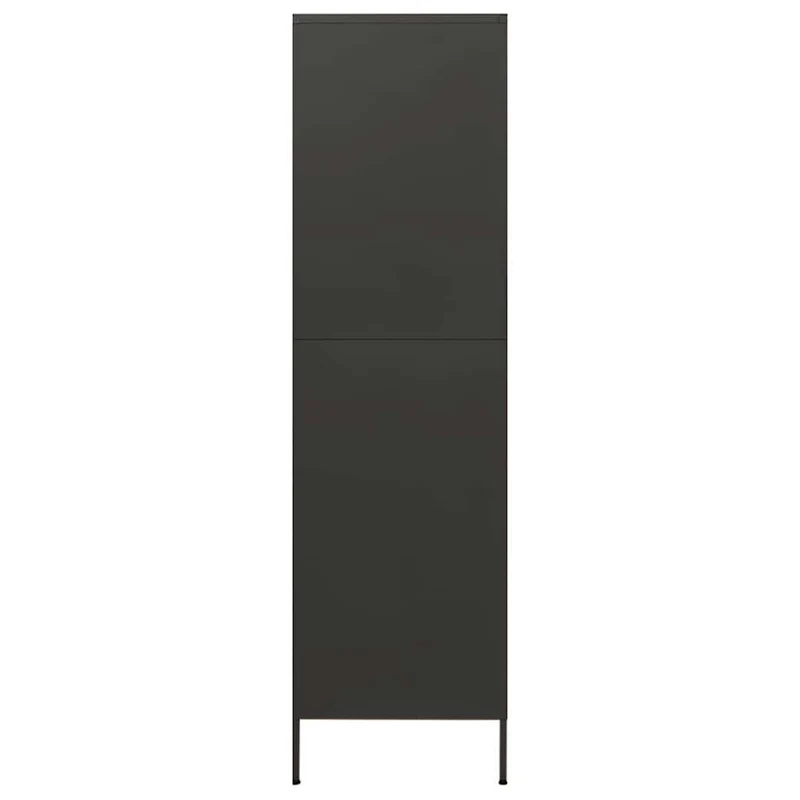 336249 vidaXL Wardrobe Anthracite 90x50x180 cm Steel