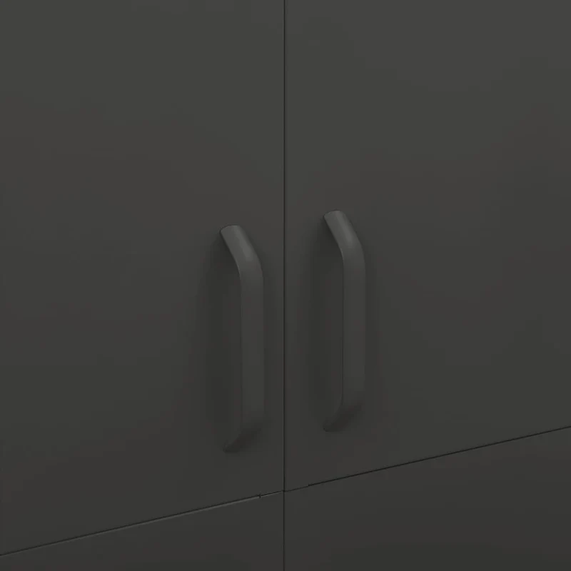 336249 vidaXL Wardrobe Anthracite 90x50x180 cm Steel
