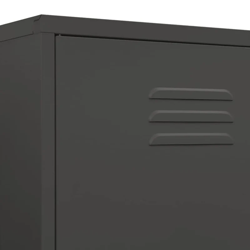 336249 vidaXL Wardrobe Anthracite 90x50x180 cm Steel