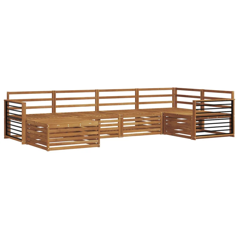 Outdoor Sofa Set 6 pcs Natural