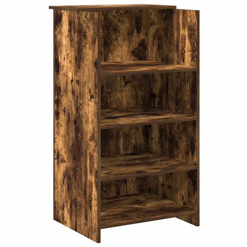 Reception Desk Smoked Oak 155x50x103,5 cm Engineered Wood