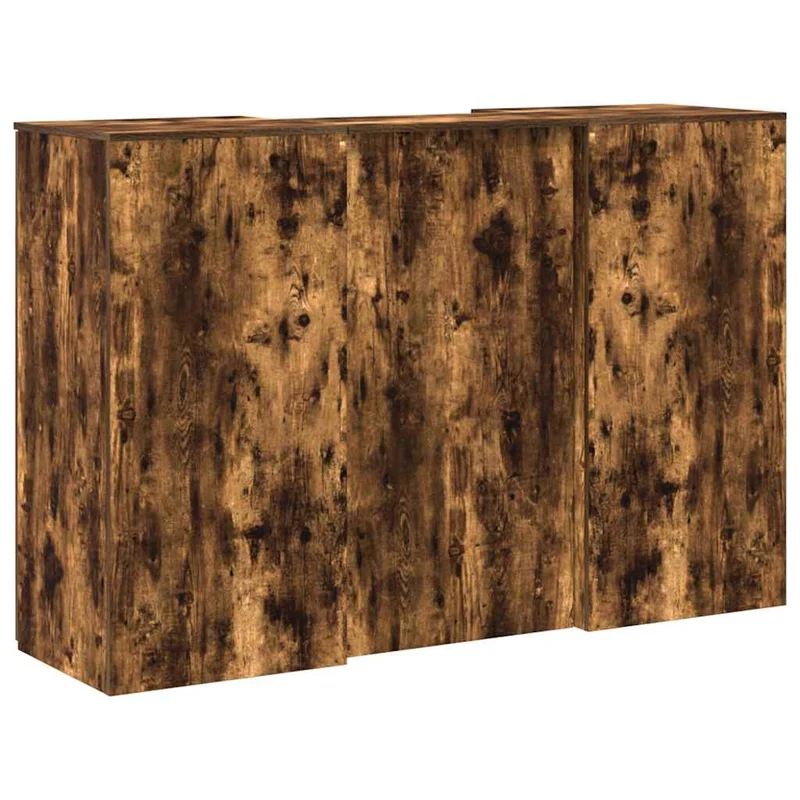 Reception Desk Smoked Oak 155x50x103,5 cm Engineered Wood
