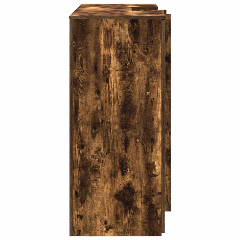 Reception Desk Smoked Oak 155x50x103,5 cm Engineered Wood