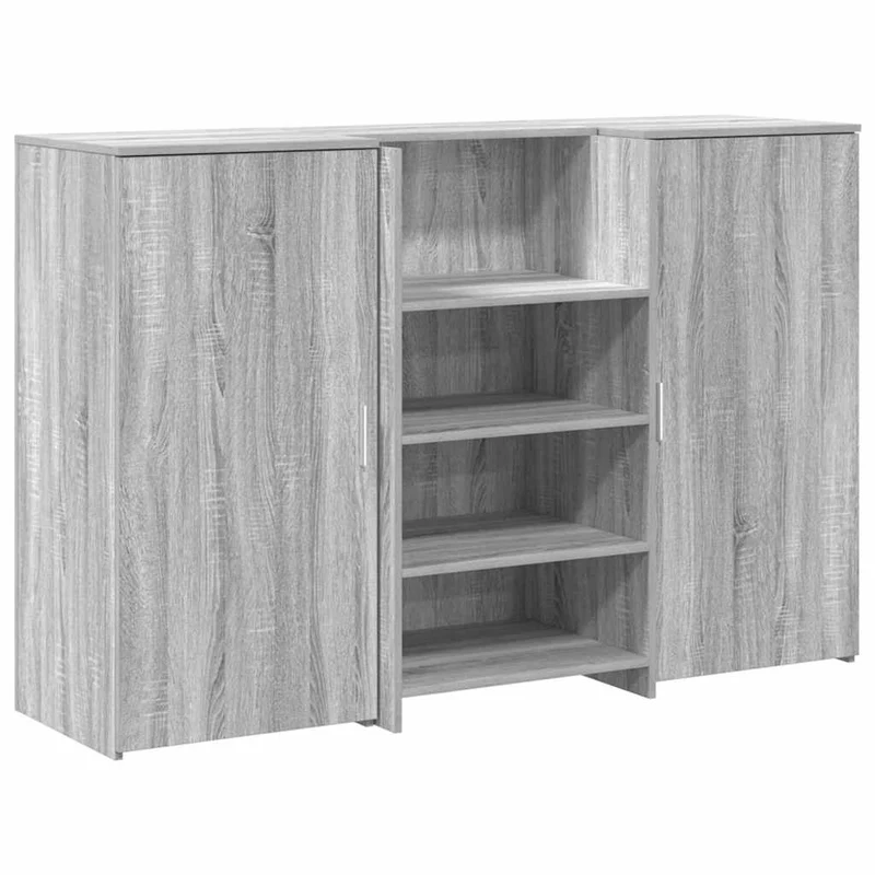Reception Desk Grey Sonoma 155x50x103,5 cm Engineered Wood