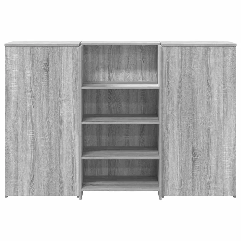 Reception Desk Grey Sonoma 155x50x103,5 cm Engineered Wood