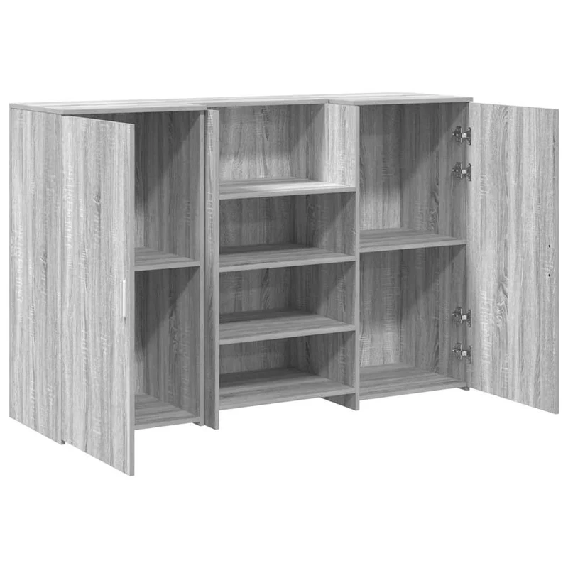 Reception Desk Grey Sonoma 155x50x103,5 cm Engineered Wood