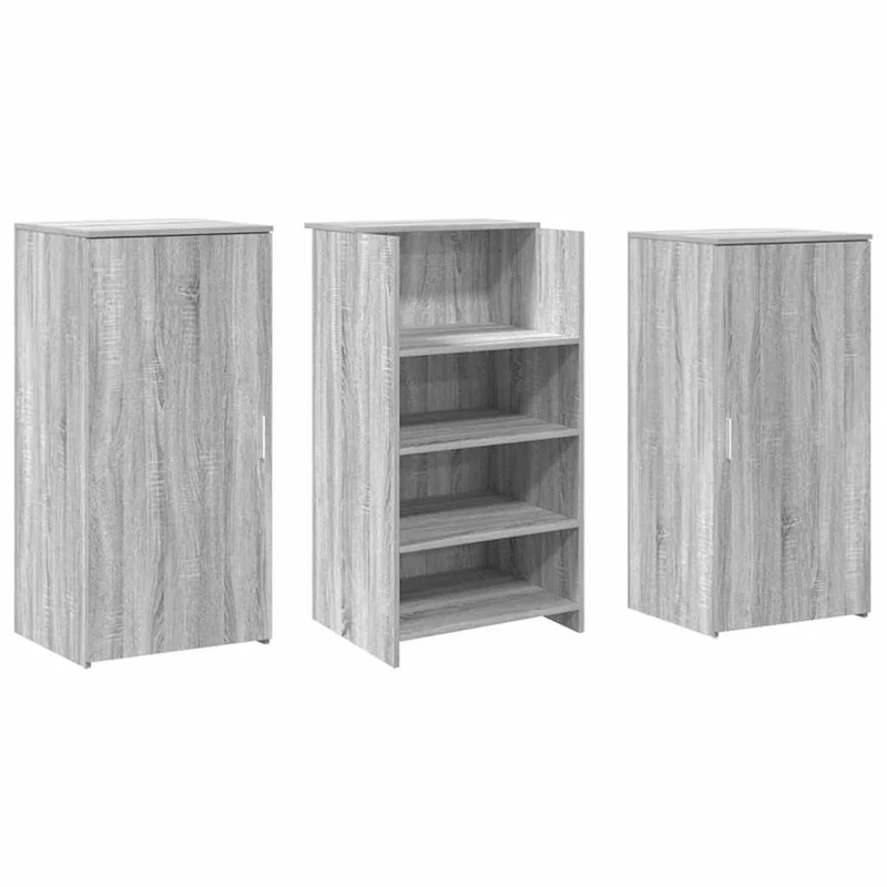 Reception Desk Grey Sonoma 155x50x103,5 cm Engineered Wood