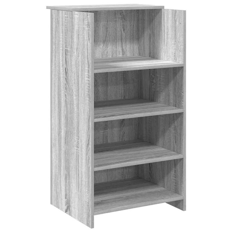 Reception Desk Grey Sonoma 155x50x103,5 cm Engineered Wood