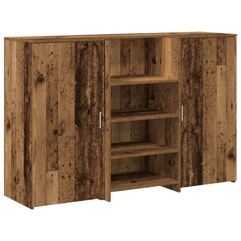 Reception Desk Old Wood 155x50x103,5 cm Engineered Wood