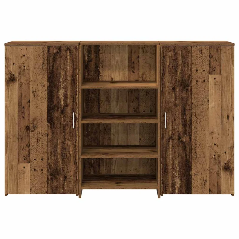 Reception Desk Old Wood 155x50x103,5 cm Engineered Wood