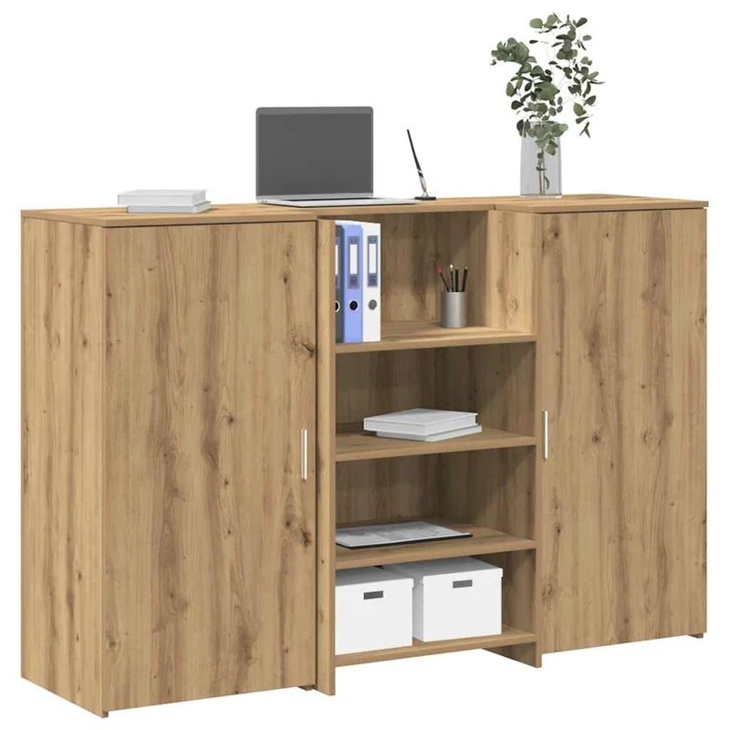 Reception Desk Artisan Oak 155x50x103,5 cm Engineered Wood
