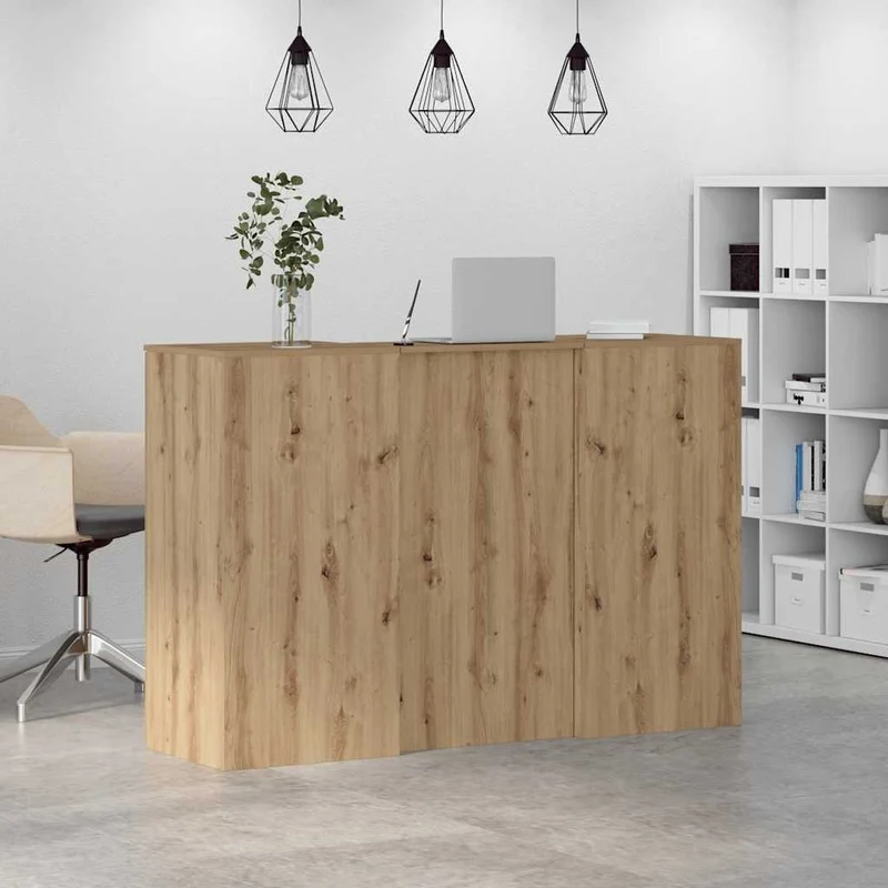 Reception Desk Artisan Oak 155x50x103,5 cm Engineered Wood