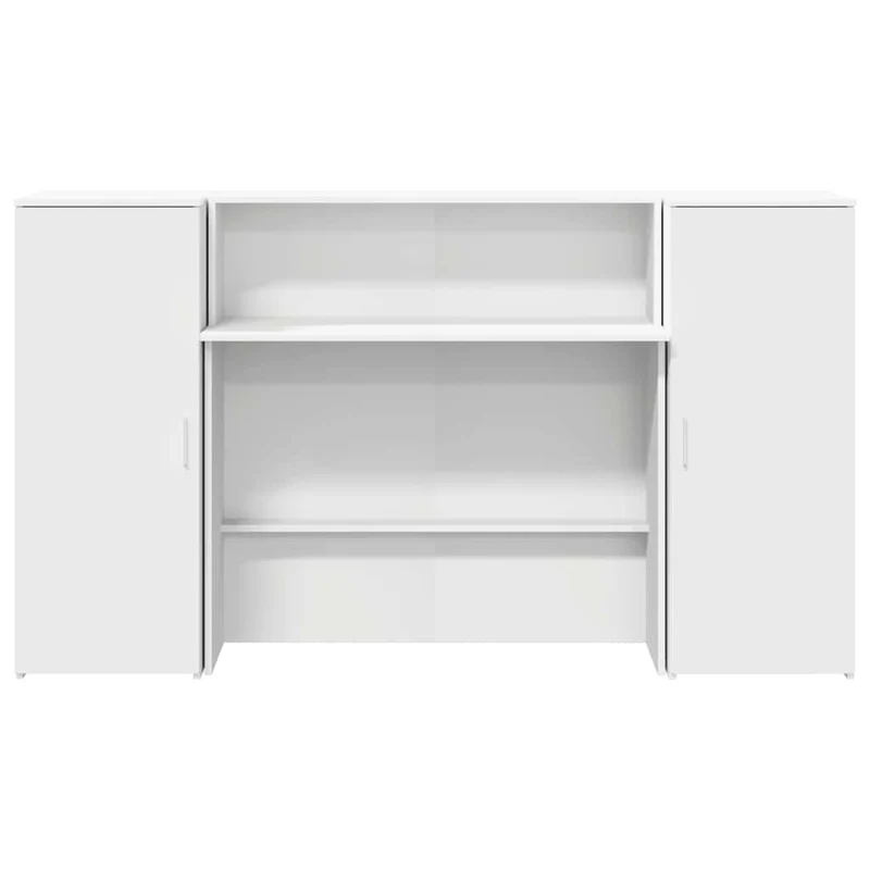 Reception Desk White 180x50x103,5 cm Engineered Wood