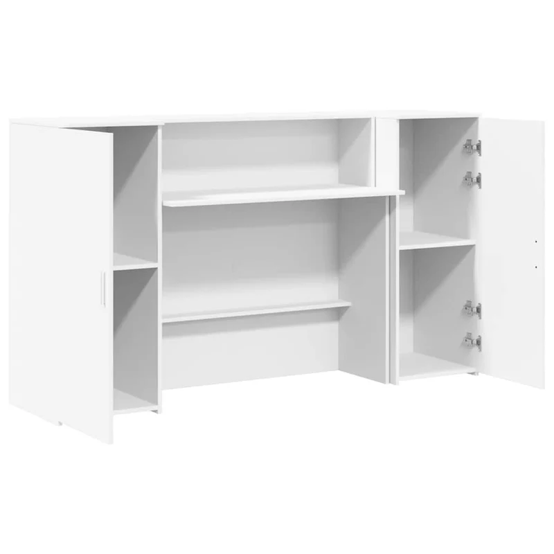 Reception Desk White 180x50x103,5 cm Engineered Wood