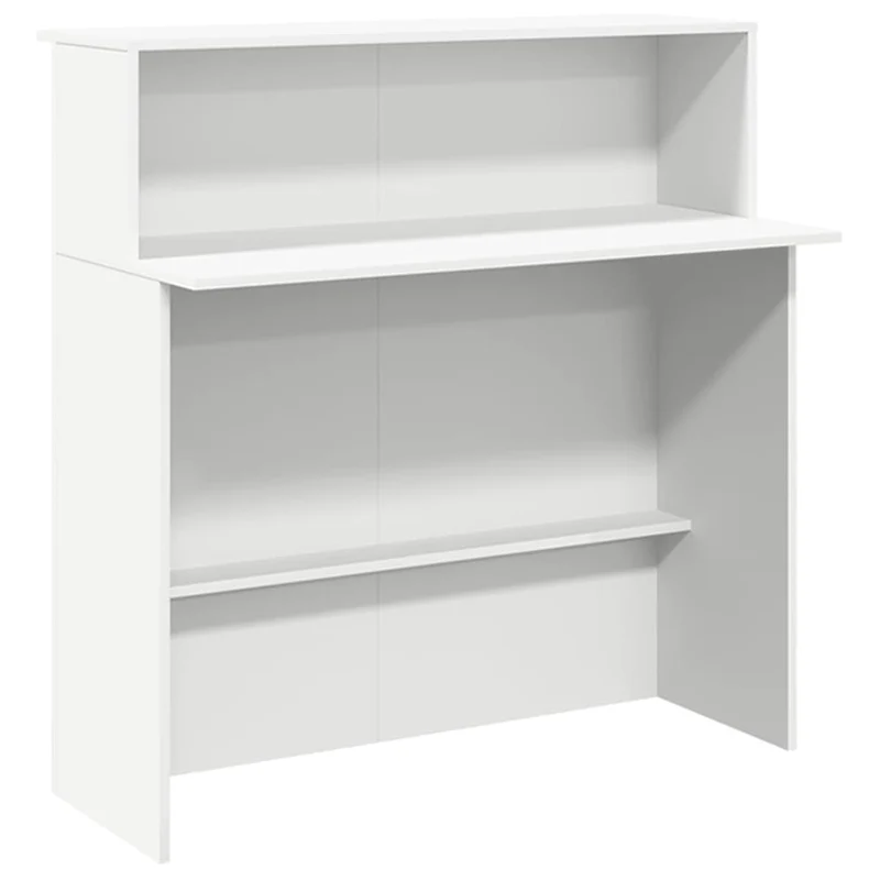 Reception Desk White 180x50x103,5 cm Engineered Wood