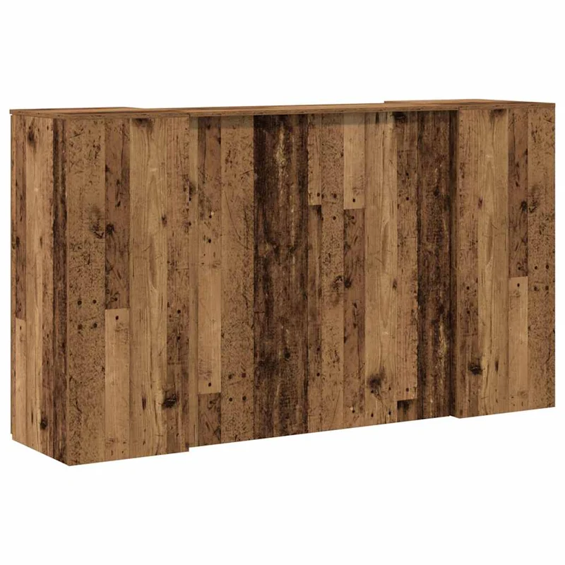 Reception Desk Old Wood 180x50x103,5 cm Engineered Wood