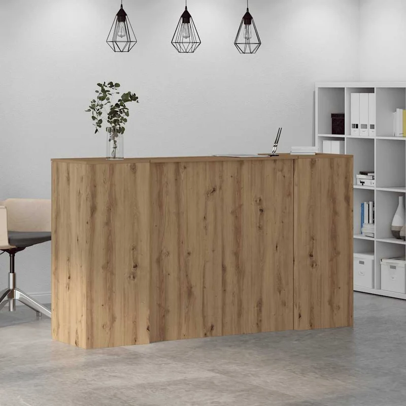 Reception Desk Artisan Oak 180x50x103,5 cm Engineered Wood