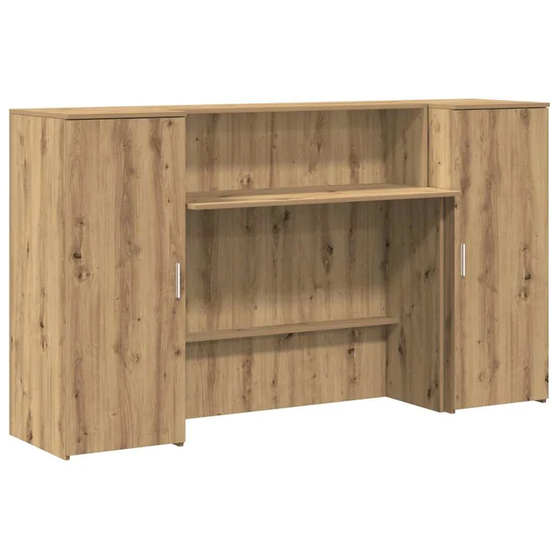Reception Desk Artisan Oak 180x50x103,5 cm Engineered Wood